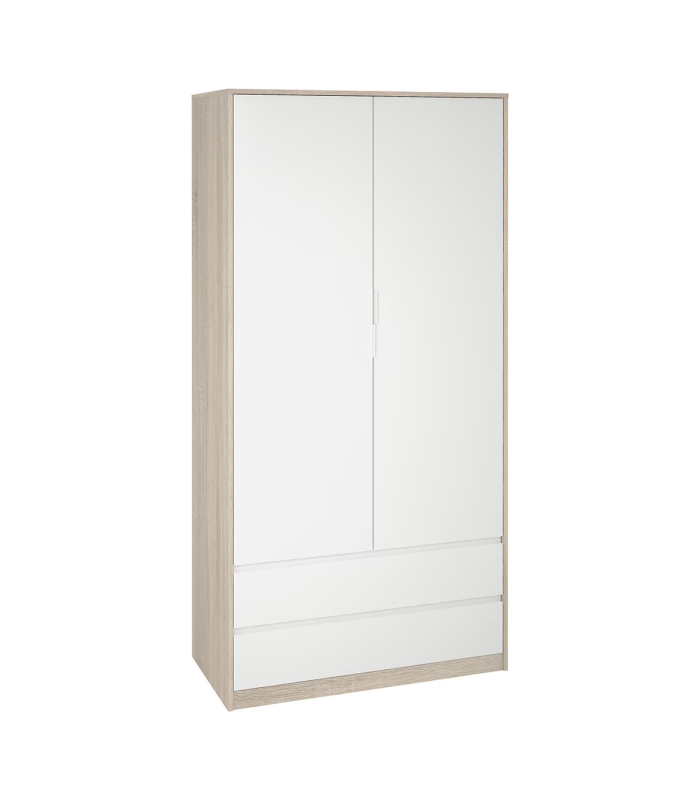 High shelf with 2 white doors -