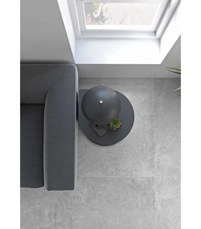 Mesa velador 540 grafito, elegante y funcional.