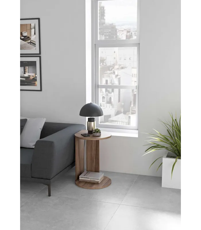 Mesa velador elegante para salón, diseño compacto y funcional