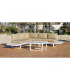 Hvea Set terrace garden table + 2 armchairs