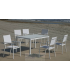 Conjunto de terraza con mesa y sillones para jardín elegante
