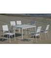 copy of Set garden terrace table + 2 armchairs steel Sulam-60.