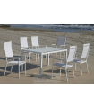 copy of Set garden terrace table + 2 armchairs steel Sulam-60.