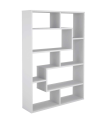 Estantería decorativa con baldas acabado en blanco soft. 169.2cm(alto) 120cm(ancho)30cm(fondo). .