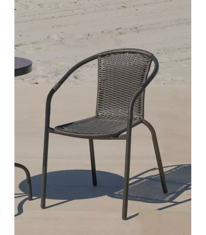 HVA Tabelas externas Conjunto de mesa + 2 poltronas para terraço