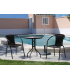 Hva Table de terrasse de jardin en acier Sulam-70 fr