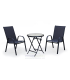 Hva Ensemble table + 4 fauteuils en acier