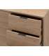 Mueble aparador modelo Doric 3 puertas 3 cajones interiores acabado blanco.