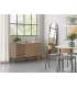 Mueble aparador modelo Doric 3 puertas 3 cajones interiores acabado blanco.