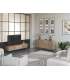 Mueble aparador modelo Doric 3 puertas 3 cajones interiores acabado blanco.