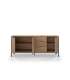 Mueble aparador modelo Doric 3 puertas 3 cajones interiores acabado blanco.