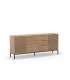 Mueble aparador modelo Doric 3 puertas 3 cajones interiores acabado blanco.