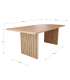 Mesa de comedor rectangular fija estilo moderno elegante