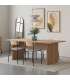 Mesa de comedor rectangular fija estilo moderno elegante