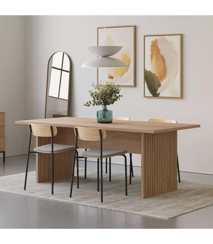 Mesa de jantar retangular de estilo moderno