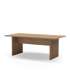 Mesa de comedor rectangular fija estilo moderno elegante