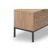 Mueble aparador modelo Doric 3 puertas 3 cajones interiores acabado blanco.