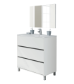 Mueble de baño con espejo Kalma sin lavabo acabado blanco, 90 cm(alto)81,5 cm(ancho)46,5 cm(largo)