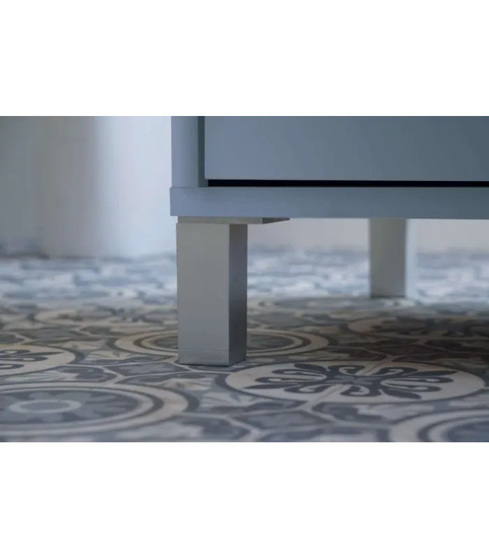 Mobília de banheiro Kalma com bacia cerâmica azul