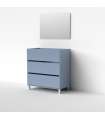 Mueble de baño sin  lavabo cerámico Kalma acabado azul, 81cm(alto) 90cm(ancho) 46cm(largo)