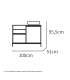 PTARCH Conjuntos baño Mueble de baño Támesis con lavabo acabado