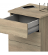Frs Bedside Table 2 oak or white drawers -