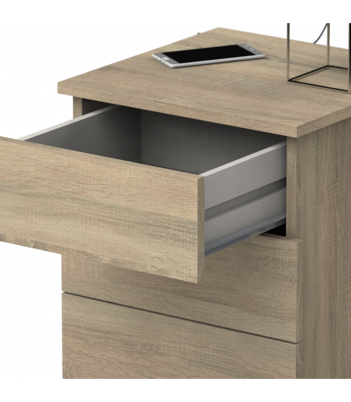 Frs Bedside Table 2 oak or white drawers -