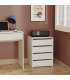 Bloc-tiroirs Turin pour armoire de 100 cm en deux couleurs.