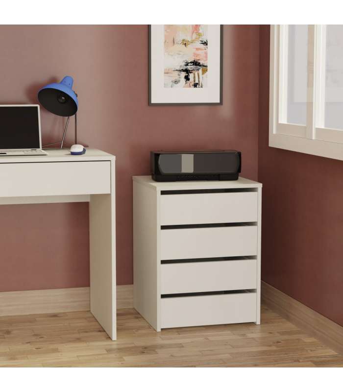 Bloc-tiroirs Turin pour armoire de 100 cm en deux couleurs.