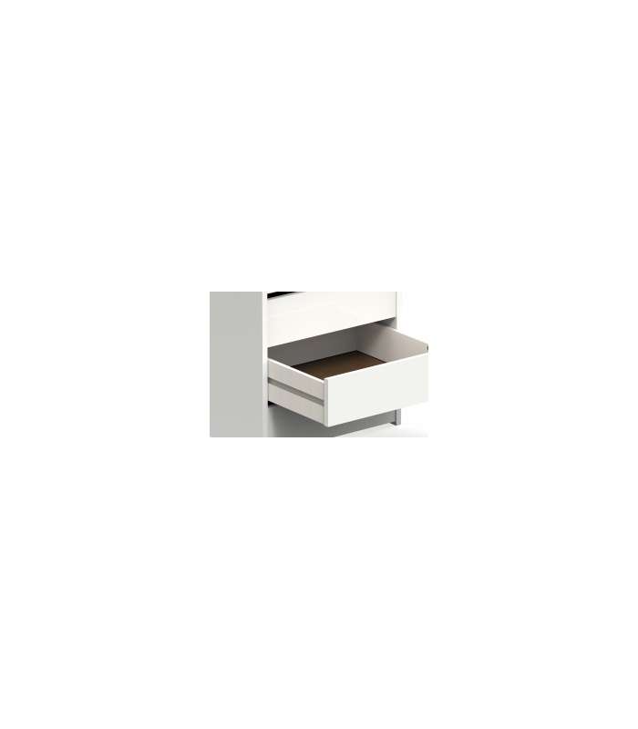 Bloc-tiroirs Turin pour armoire de 100 cm en deux couleurs.