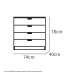 MD BLOCK Comoda 4 white drawers - Comodas and