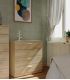 MD BLOCK Comoda 4 white drawers - Comodas and