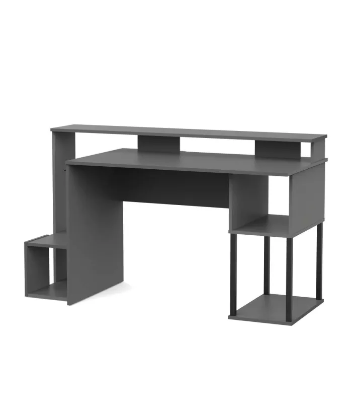 Ptarch Turin oak and white office table. -