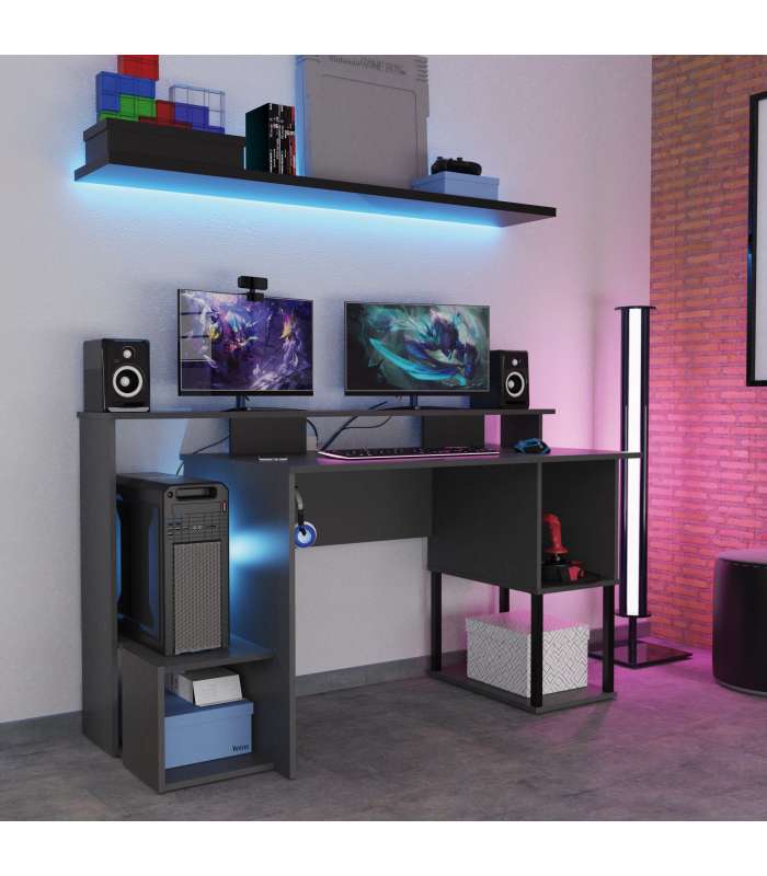 Ptarch Bureau en chêne de Turin et blanc. -