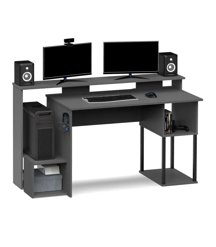 Ptarch Turin oak and white office table. -