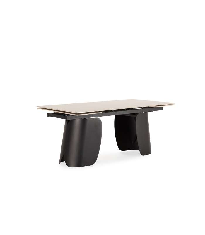 Mesa para comedor extensible Md-Dimitri acabado roble.