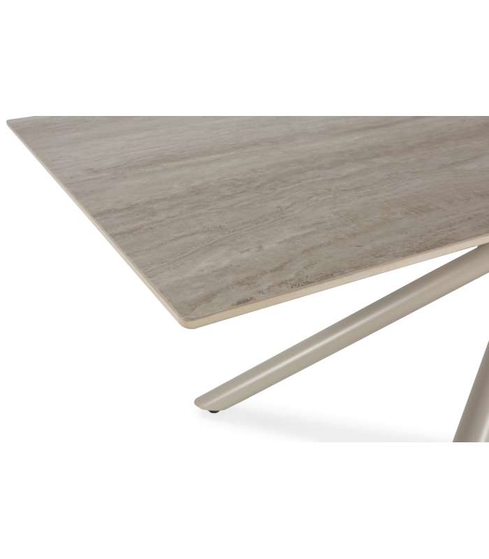 Mesa para comedor extensible Md-Dimitri acabado roble.