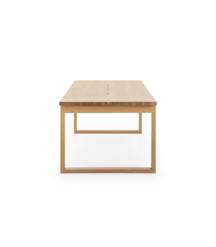 Mesa para comedor extensible Md-Dimitri acabado roble.