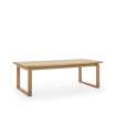 Mesa para comedor fija Md-Luca acabado roble, 220cm(ancho) 76cm(altura) 100cm(fondo).