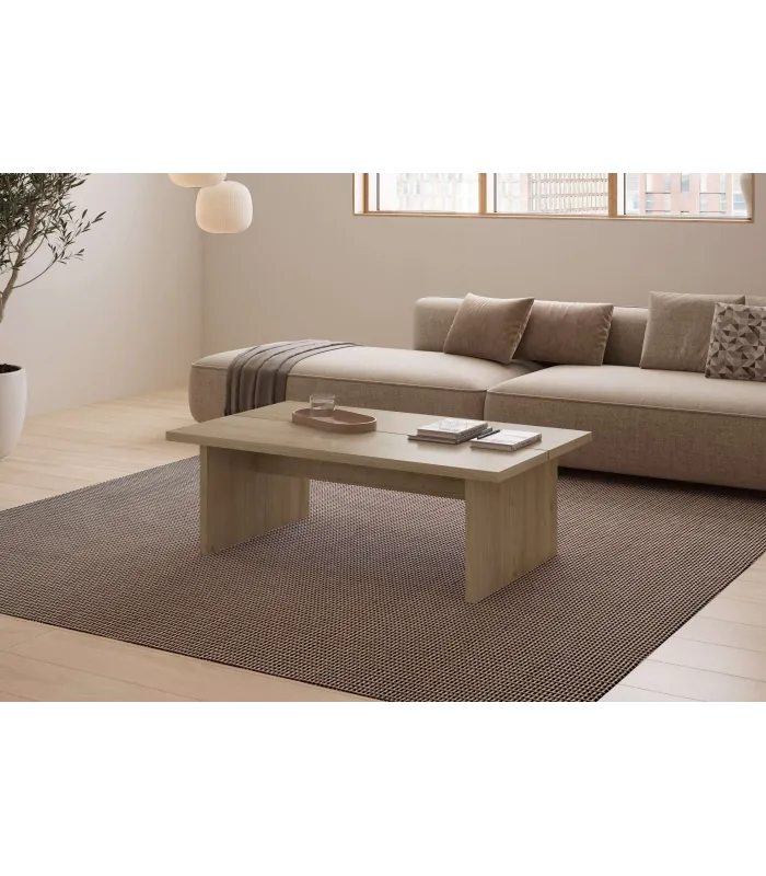 Mesa para comedor extensible Md-Dimitri acabado roble.