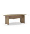 Mesa para comedor fija Md-Samuel acabado roble-ud, 200cm(ancho) 75cm(altura) 100cm(fondo).