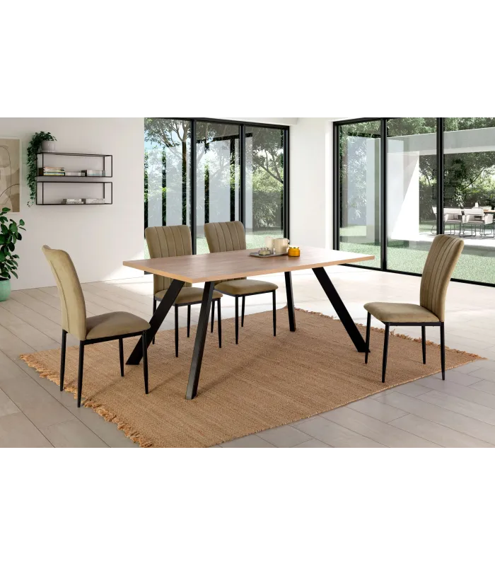 Mesa comedor fija Md-Amir, diseño moderno y elegante