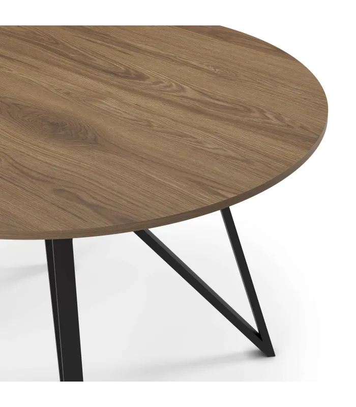 Mesa para comedor extensible Md-Dimitri acabado roble.