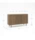 Mkric MUEBLE TV MONTE 1 PTA CORR/2C 160 CM GRIS
