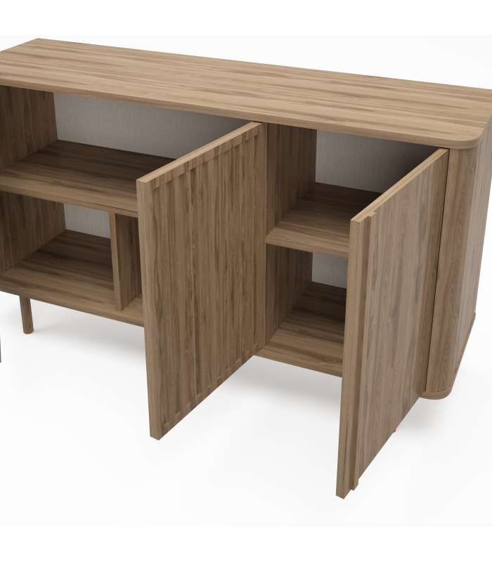 Mkric MUEBLE TV MONTE 1 PTA CORR/2C 160 CM GRIS