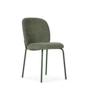 Lot de 2 chaises modèle Mali finition verte 79 cm (hauteur) 45 cm (largeur) 48 cm (longueur)
