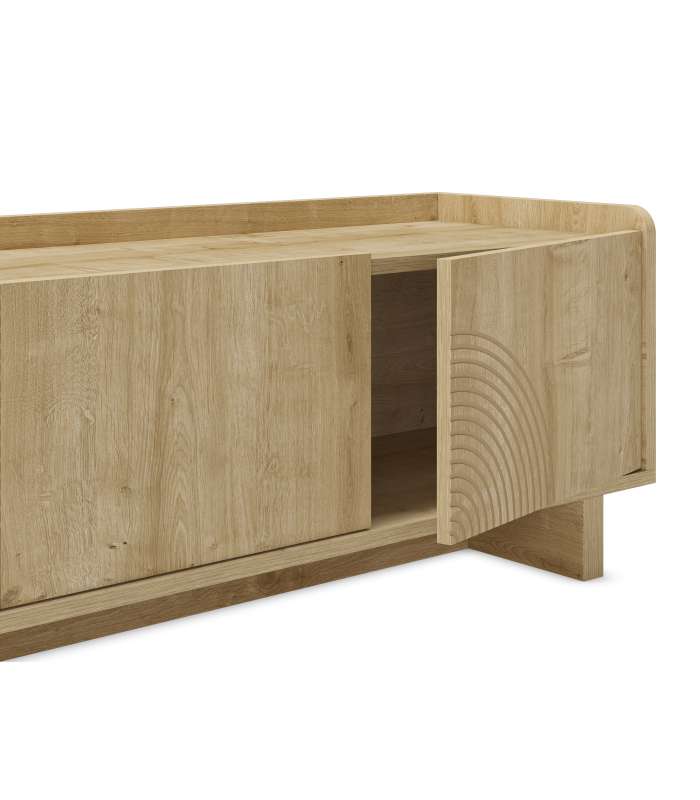 Mkric MUEBLE TV MONTE 1 PTA CORR/2C 160 CM GRIS