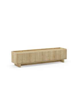 Mkric MUEBLE TV MONTE 1 PTA CORR/2C 160 CM GRIS