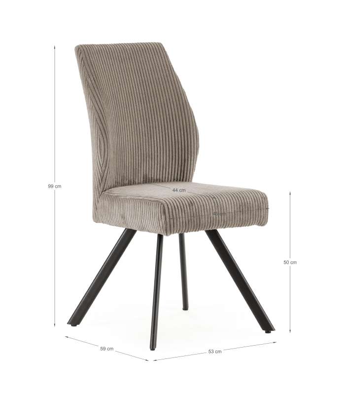 Lot de 2 chaises modèle Mali finition verte 79 cm (hauteur) 45 cm (largeur) 48 cm (longueur)