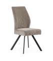 Pack de 2 sillas md-Pau tapizado textil gris claro, 98cm(alto) 45cm(ancho) 60cm(largo)